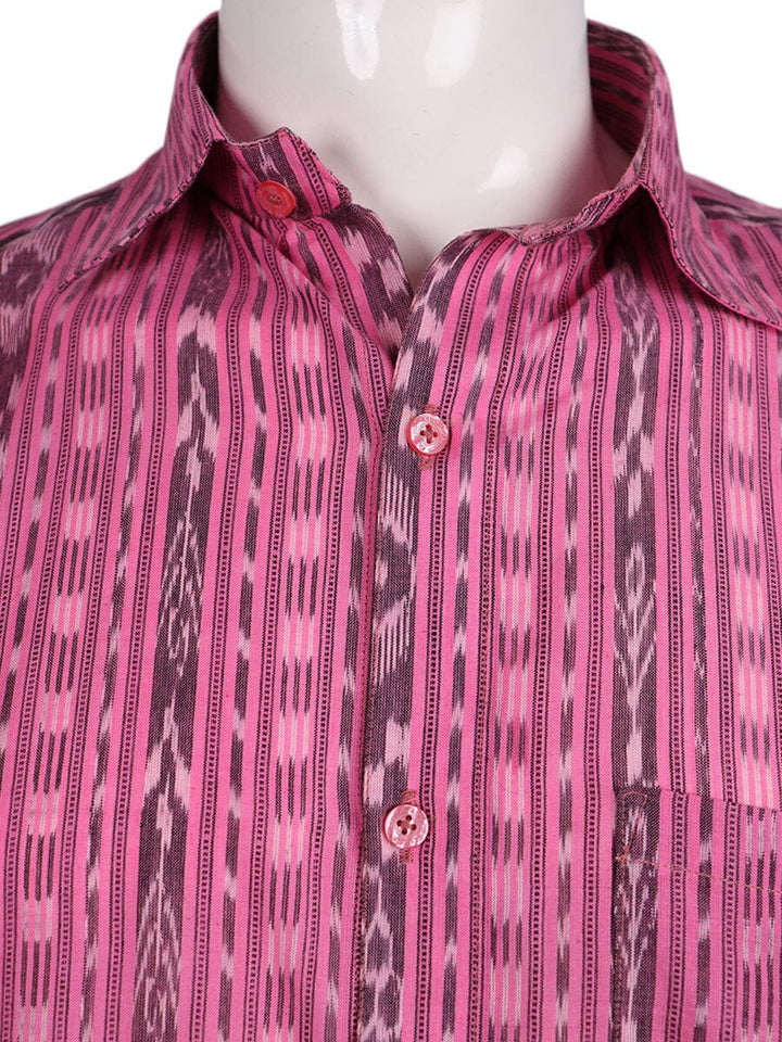 Handwoven Cotton Shirt Handloom Shirt & Kurta_Men Priyadarshini Handloom