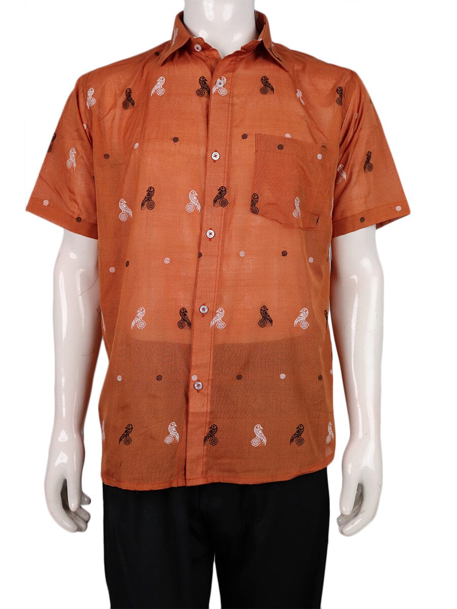 Handwoven Cotton Shirt Handloom Shirt & Kurta_Men Priyadarshini Handloom