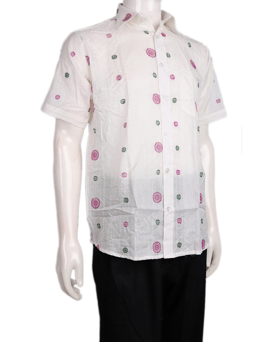 Handwoven Cotton Shirt Handloom Shirt & Kurta_Men Priyadarshini Handloom