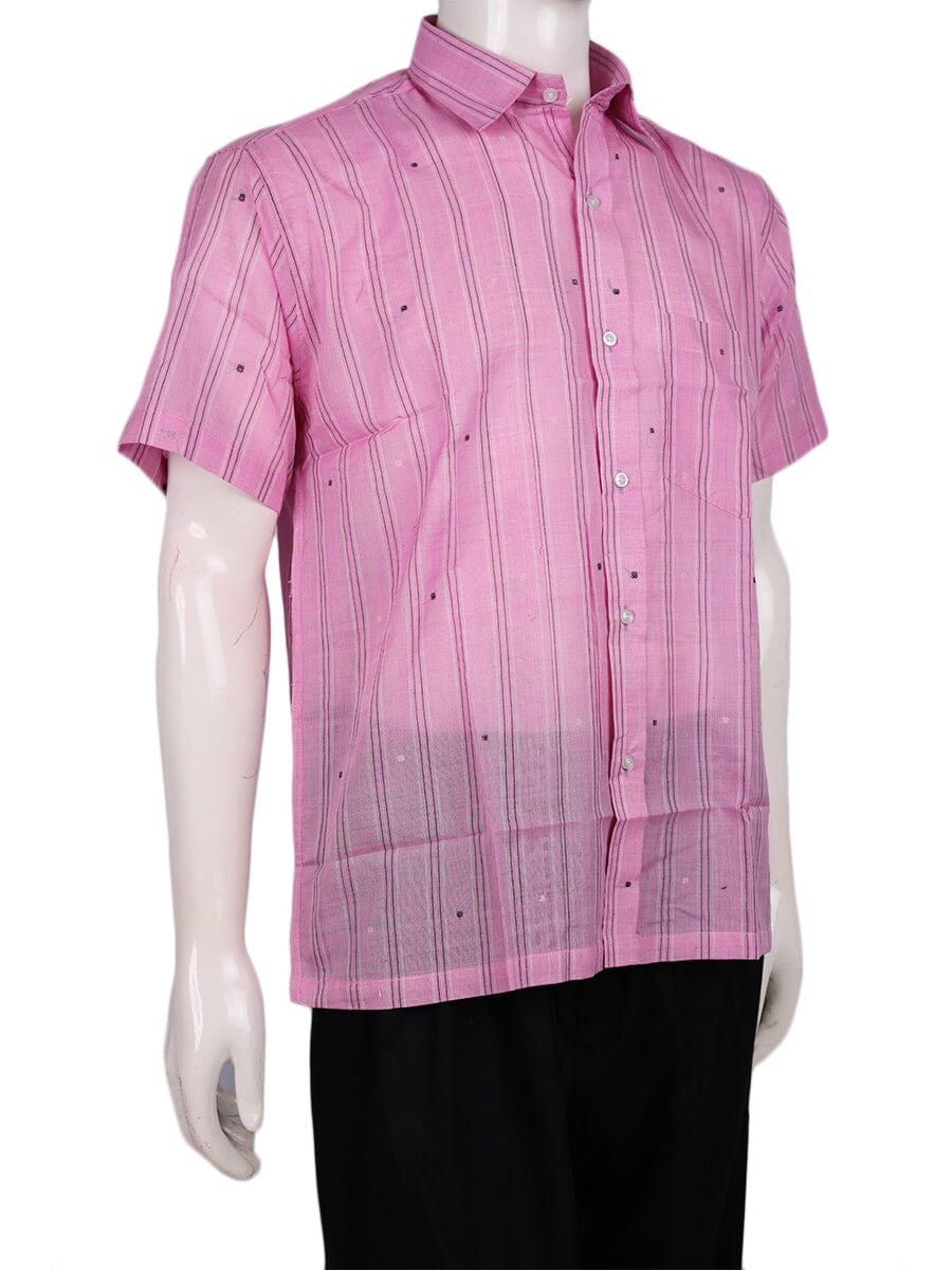 Handwoven Cotton Shirt Handloom Shirt & Kurta_Men Priyadarshini Handloom