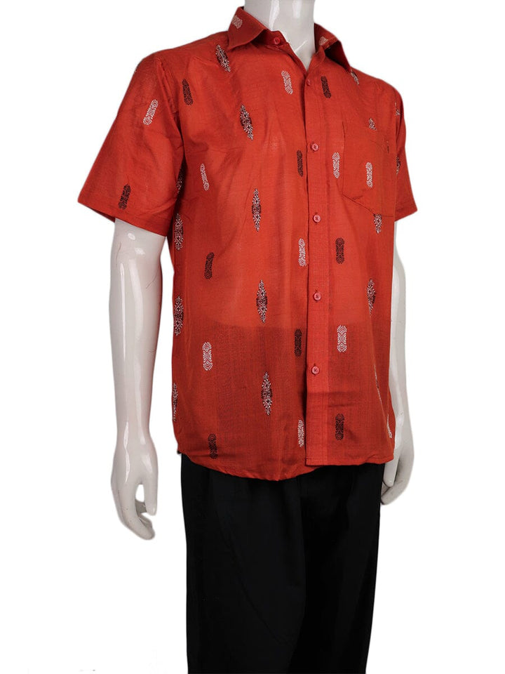 Handwoven Cotton Shirt Handloom Shirt & Kurta_Men Priyadarshini Handloom