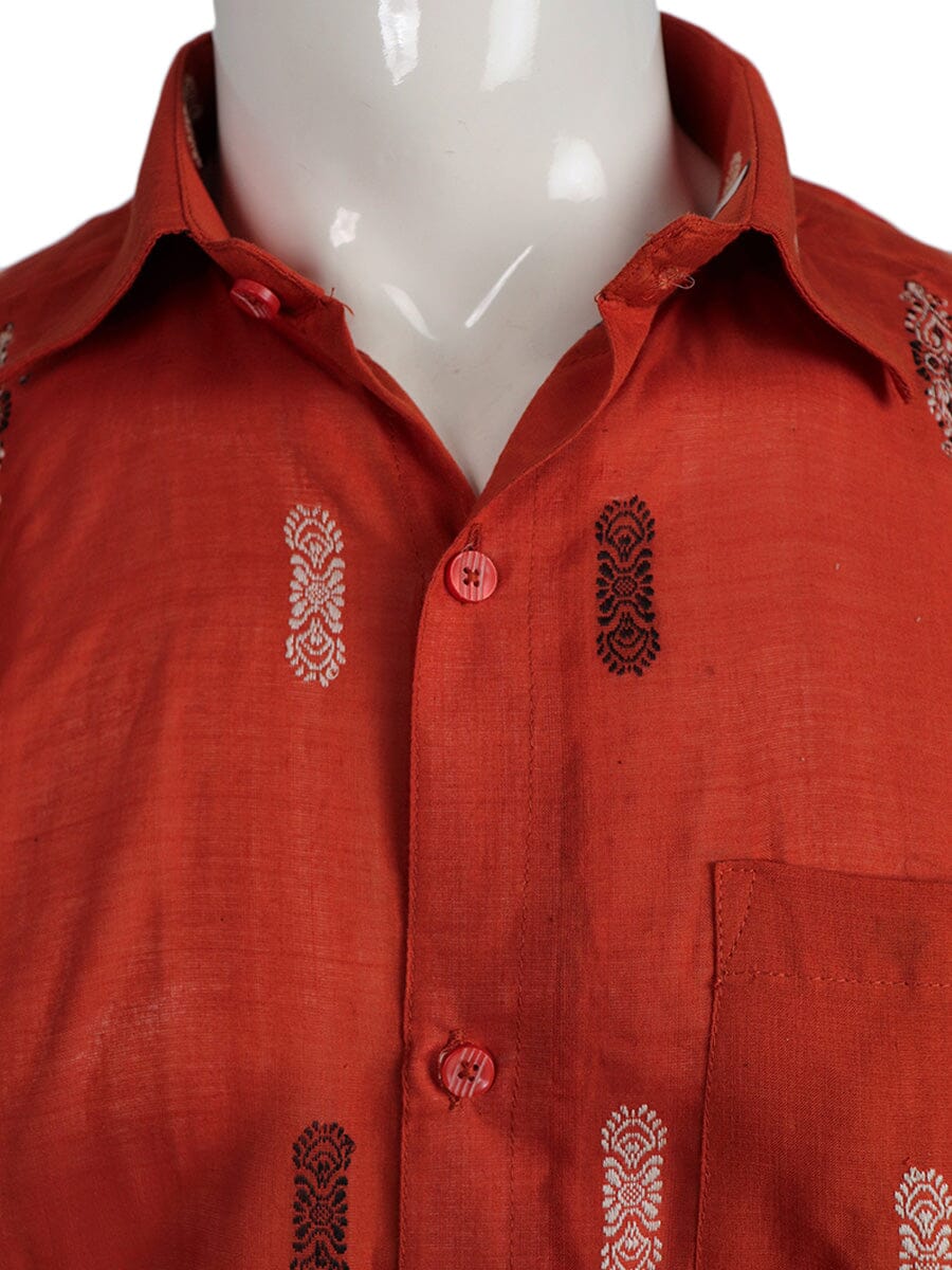 Handwoven Cotton Shirt Handloom Shirt & Kurta_Men Priyadarshini Handloom