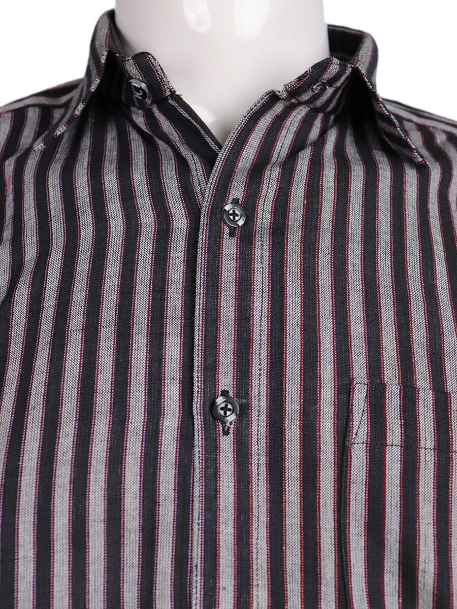 Handwoven Cotton Shirt Handloom Shirt & Kurta_Men Priyadarshini Handloom