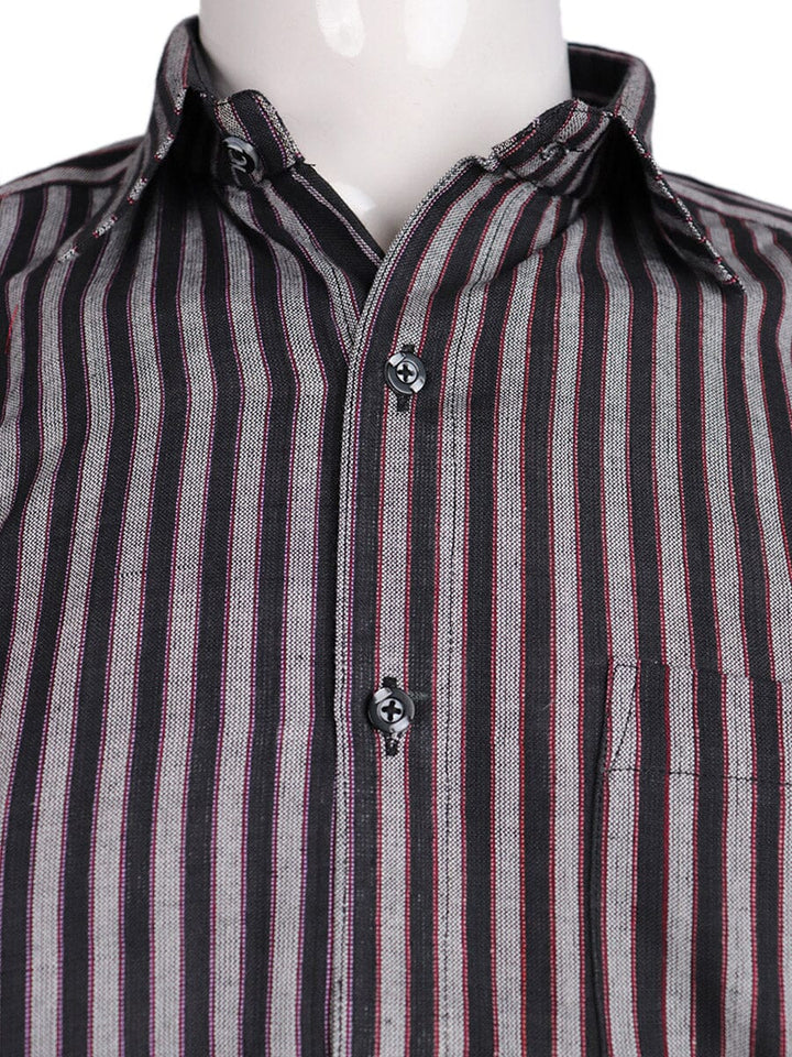 Handwoven Cotton Shirt Handloom Shirt & Kurta_Men Priyadarshini Handloom