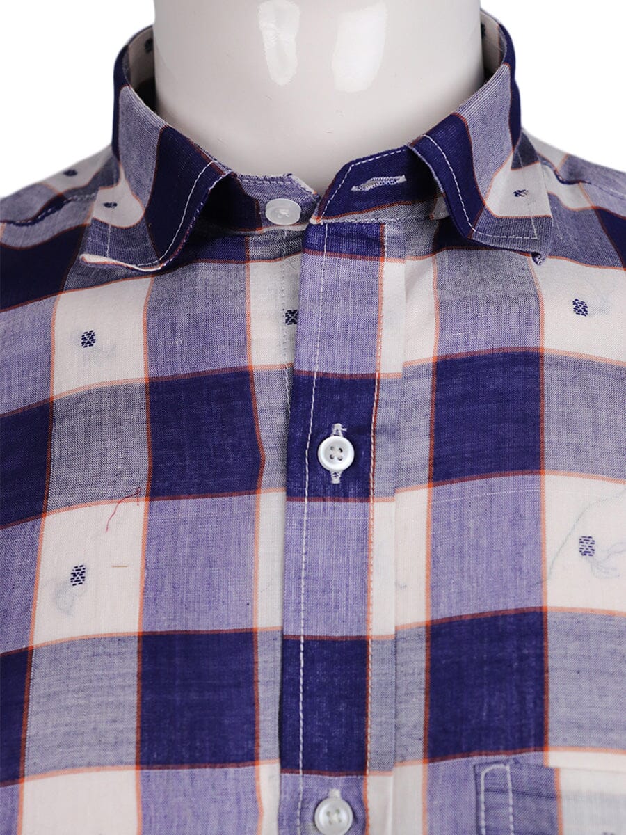 Handwoven Cotton Shirt Handloom Shirt & Kurta_Men Priyadarshini Handloom