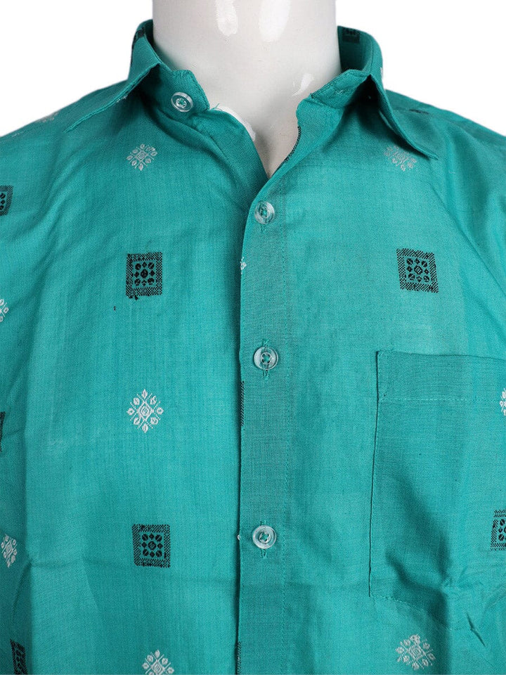 Handwoven Cotton Shirt Handloom Shirt & Kurta_Men Priyadarshini Handloom