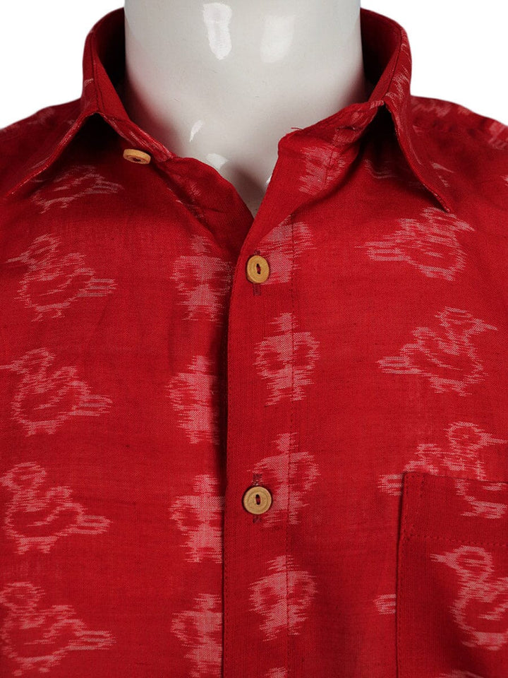 Handwoven Cotton Shirt Handloom Shirt & Kurta_Men Priyadarshini Handloom