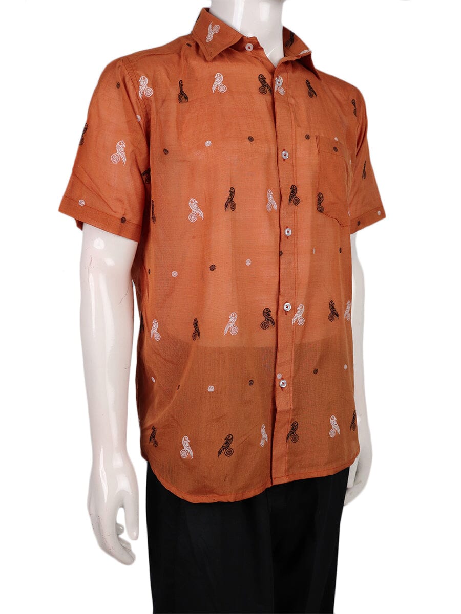 Handwoven Cotton Shirt Handloom Shirt & Kurta_Men Priyadarshini Handloom