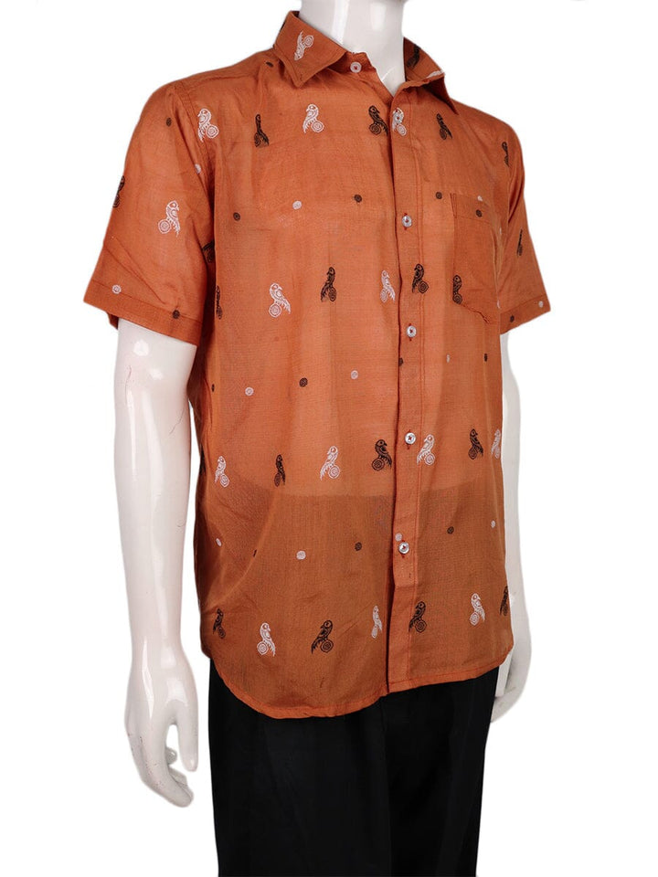 Handwoven Cotton Shirt Handloom Shirt & Kurta_Men Priyadarshini Handloom
