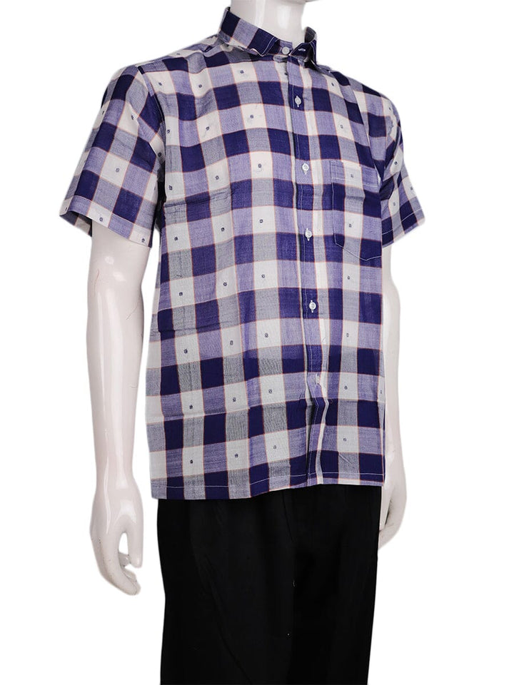 Handwoven Cotton Shirt Handloom Shirt & Kurta_Men Priyadarshini Handloom