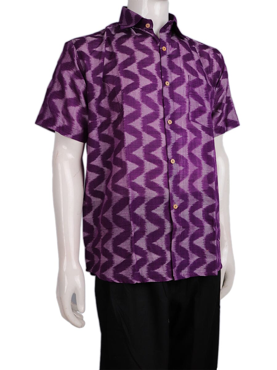 Handwoven Cotton Shirt Handloom Shirt & Kurta_Men Priyadarshini Handloom