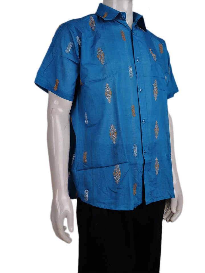 Handwoven Cotton Shirt Handloom Shirt & Kurta_Men Priyadarshini Handloom 