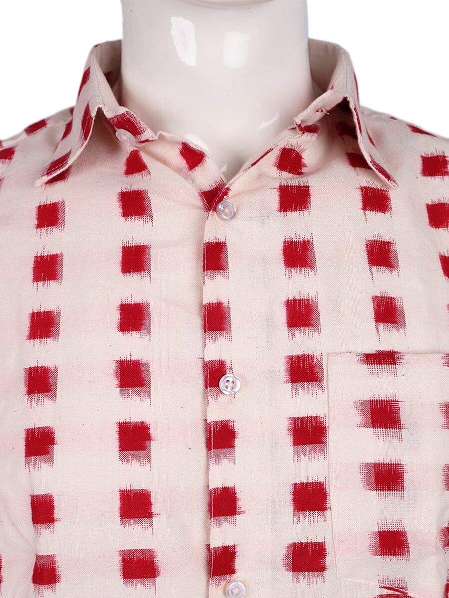 Handwoven Cotton Shirt Handloom Shirt & Kurta_Men Priyadarshini Handloom