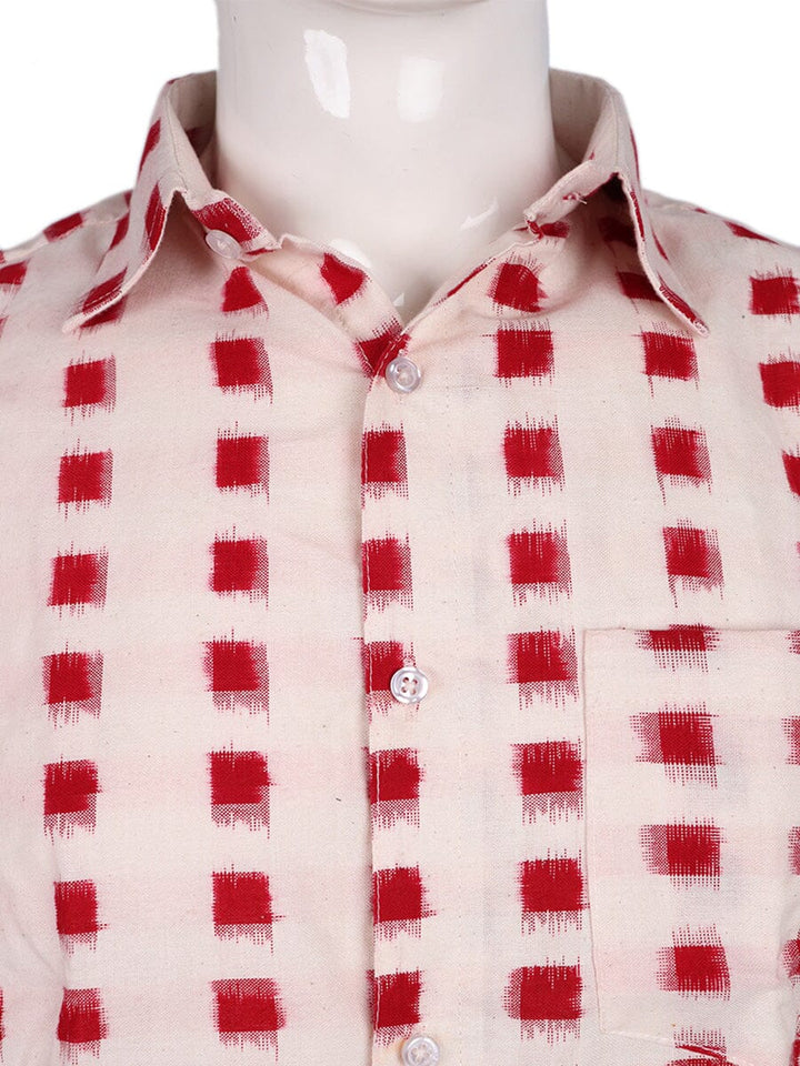 Handwoven Cotton Shirt Handloom Shirt & Kurta_Men Priyadarshini Handloom