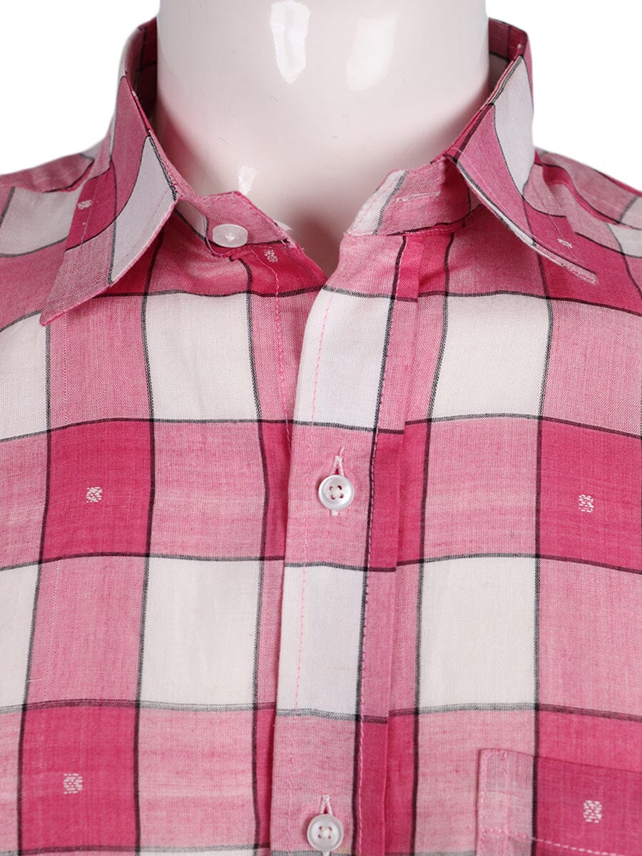 Handwoven Cotton Shirt Handloom Shirt & Kurta_Men Priyadarshini Handloom