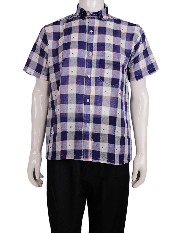 Handwoven Cotton Shirt Handloom Shirt & Kurta_Men Priyadarshini Handloom