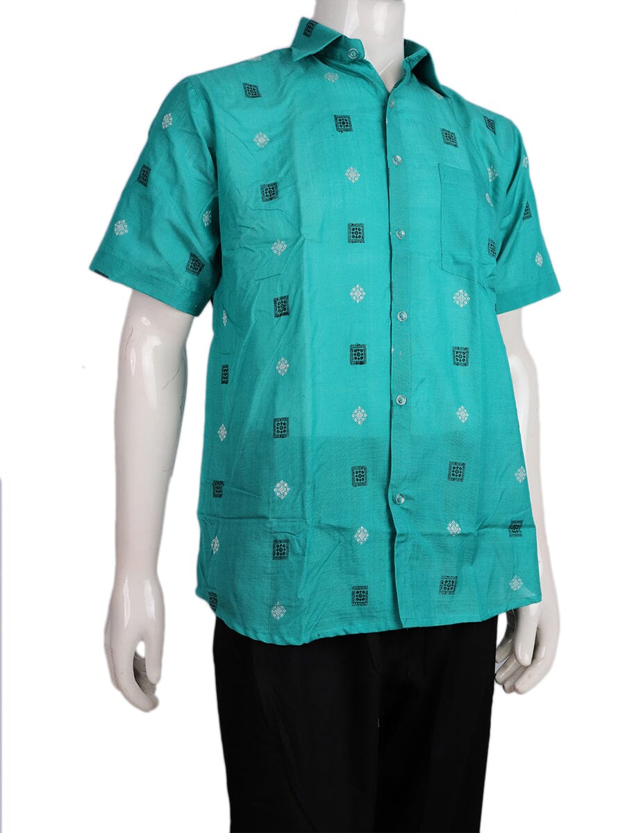Handwoven Cotton Shirt Handloom Shirt & Kurta_Men Priyadarshini Handloom