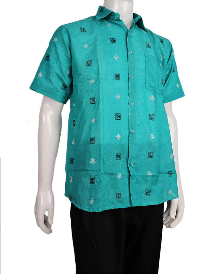 Handwoven Cotton Shirt Handloom Shirt & Kurta_Men Priyadarshini Handloom