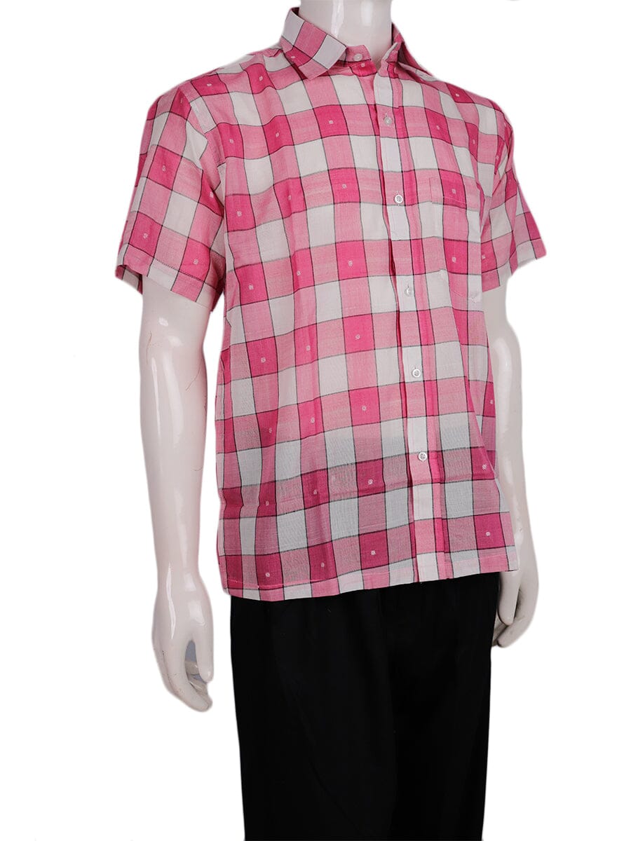 Handwoven Cotton Shirt Handloom Shirt & Kurta_Men Priyadarshini Handloom