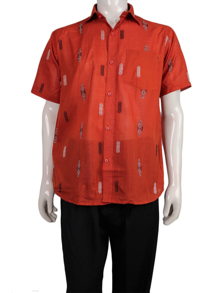 Handwoven Cotton Shirt Handloom Shirt & Kurta_Men Priyadarshini Handloom