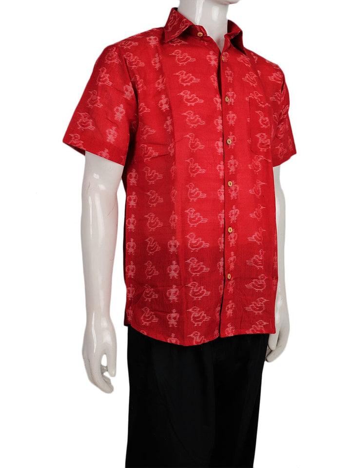 Handwoven Cotton Shirt Handloom Shirt & Kurta_Men Priyadarshini Handloom