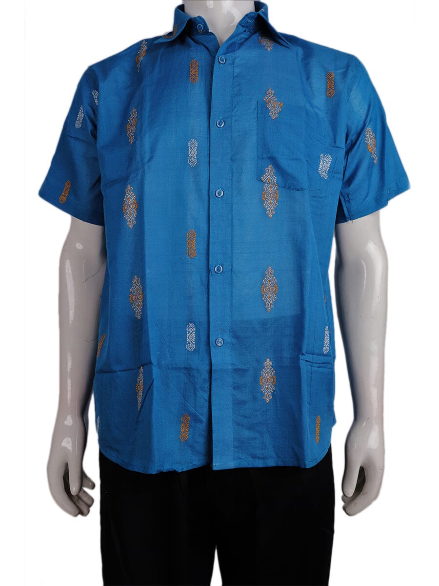 Handwoven Cotton Shirt Handloom Shirt & Kurta_Men Priyadarshini Handloom