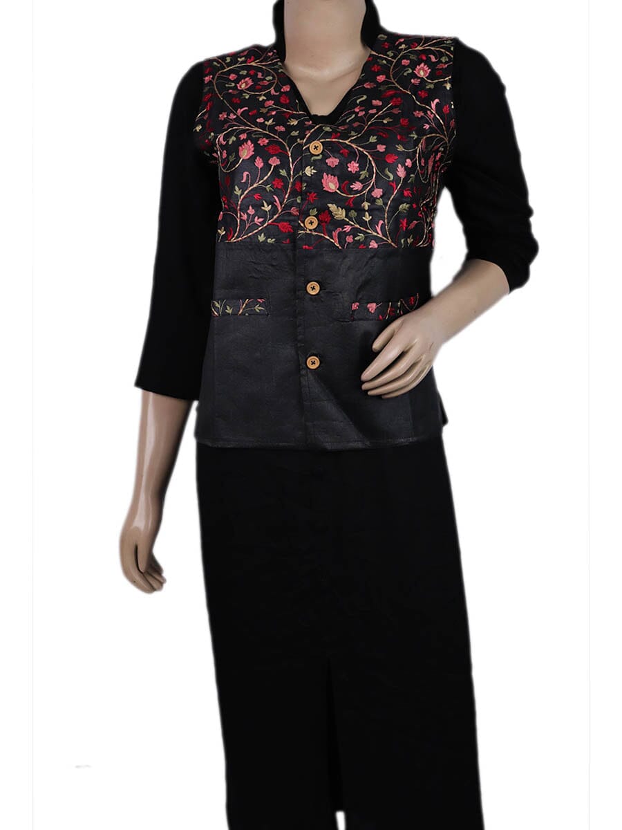 Handwoven Silk Jacket Handloom Jacket_Women Priyadarshini Handloom