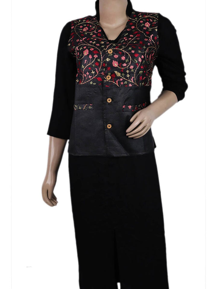 Handwoven Silk Jacket Handloom Jacket_Women Priyadarshini Handloom
