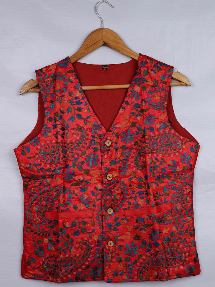 Handwoven Silk Jacket Handloom Jacket_Women Priyadarshini Handloom