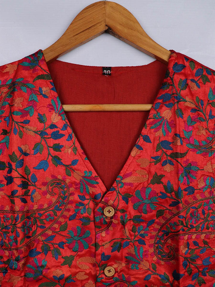 Handwoven Silk Jacket Handloom Jacket_Women Priyadarshini Handloom