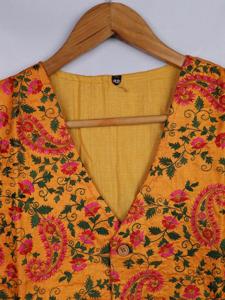 Handwoven Silk Jacket Handloom Jacket_Women Priyadarshini Handloom