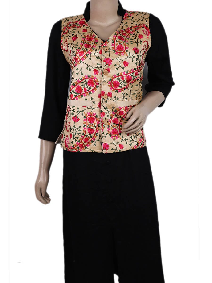 Handwoven Silk Jacket Handloom Jacket_Women Priyadarshini Handloom