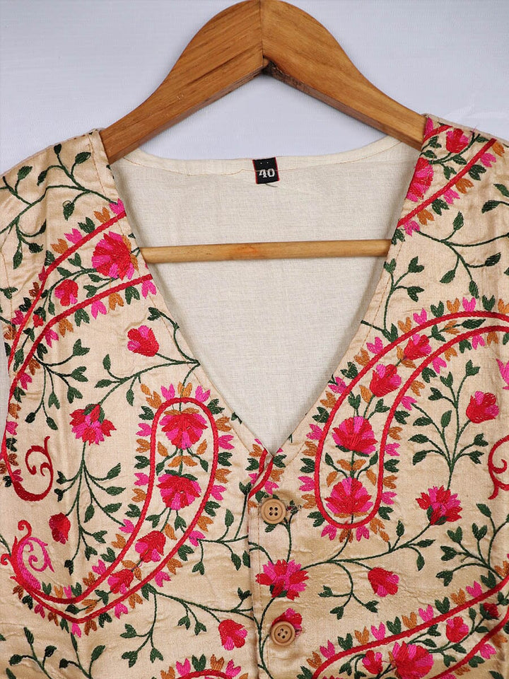 Handwoven Silk Jacket Handloom Jacket_Women Priyadarshini Handloom