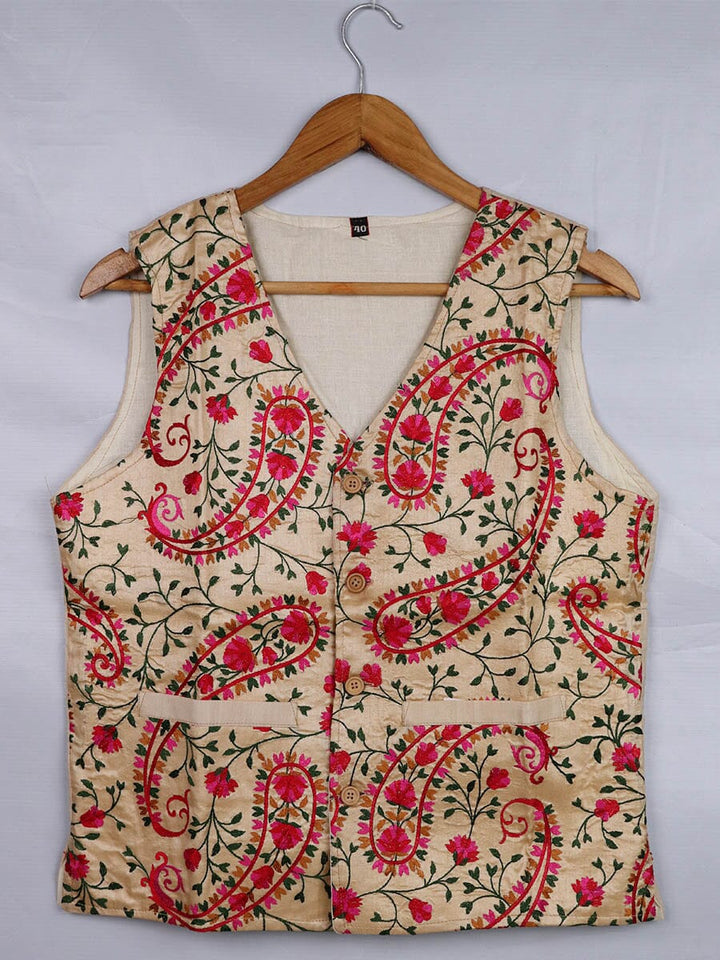 Handwoven Silk Jacket Handloom Jacket_Women Priyadarshini Handloom