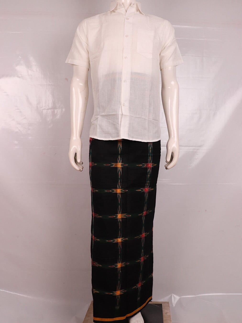 Sambalpuri Pure Cotton Handloom Lungi for Men Handloom Lungi_Cotton Priyadarshini Handloom