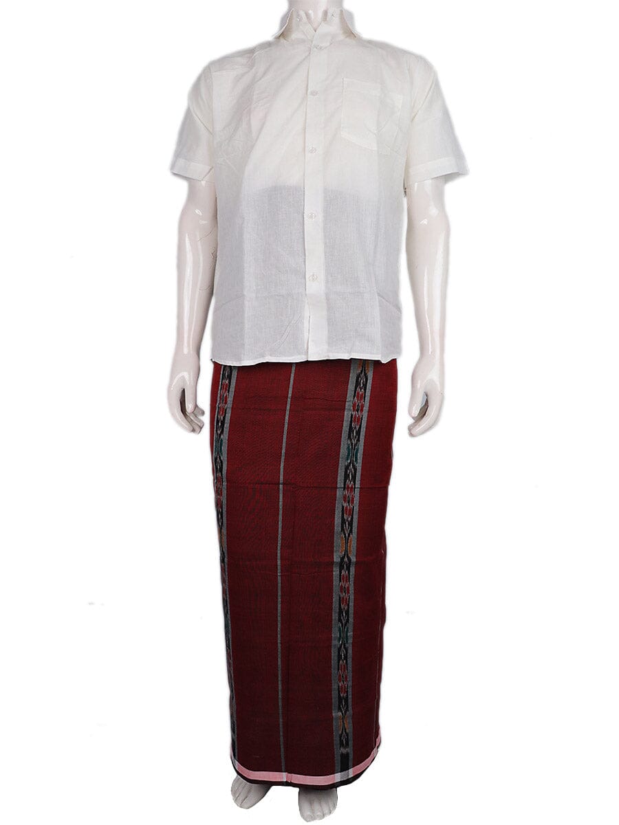 Sambalpuri Pure Cotton Handloom Lungi for Men Handloom Lungi_Cotton Priyadarshini Handloom