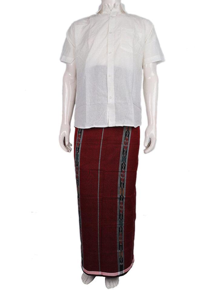 Sambalpuri Pure Cotton Handloom Lungi for Men Handloom Lungi_Cotton Priyadarshini Handloom