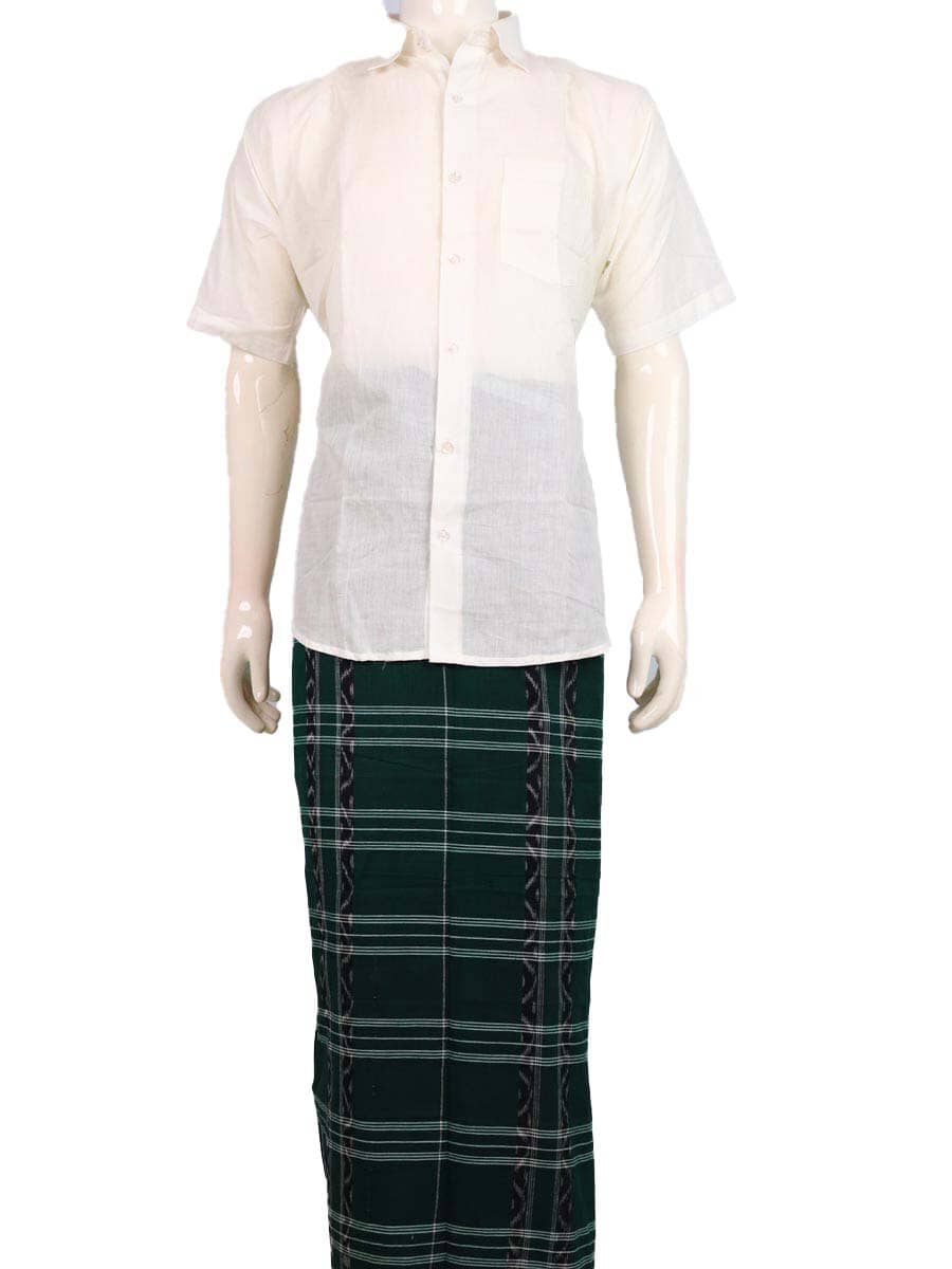 Sambalpuri Pure Cotton Handloom Lungi for Men Handloom Lungi_Cotton Priyadarshini Handloom