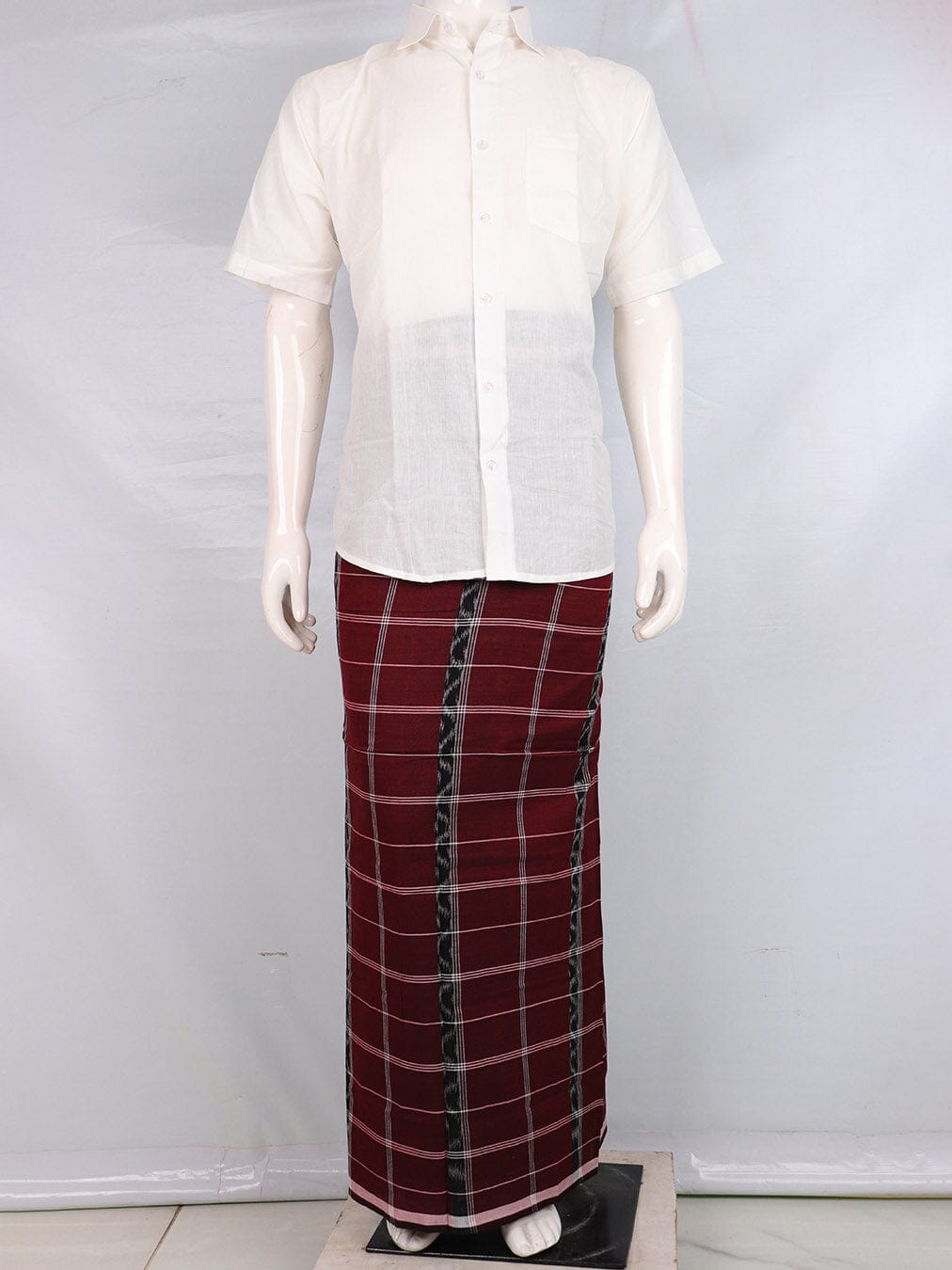 Sambalpuri Pure Cotton Handloom Lungi for Men Handloom Lungi_Cotton Priyadarshini Handloom 