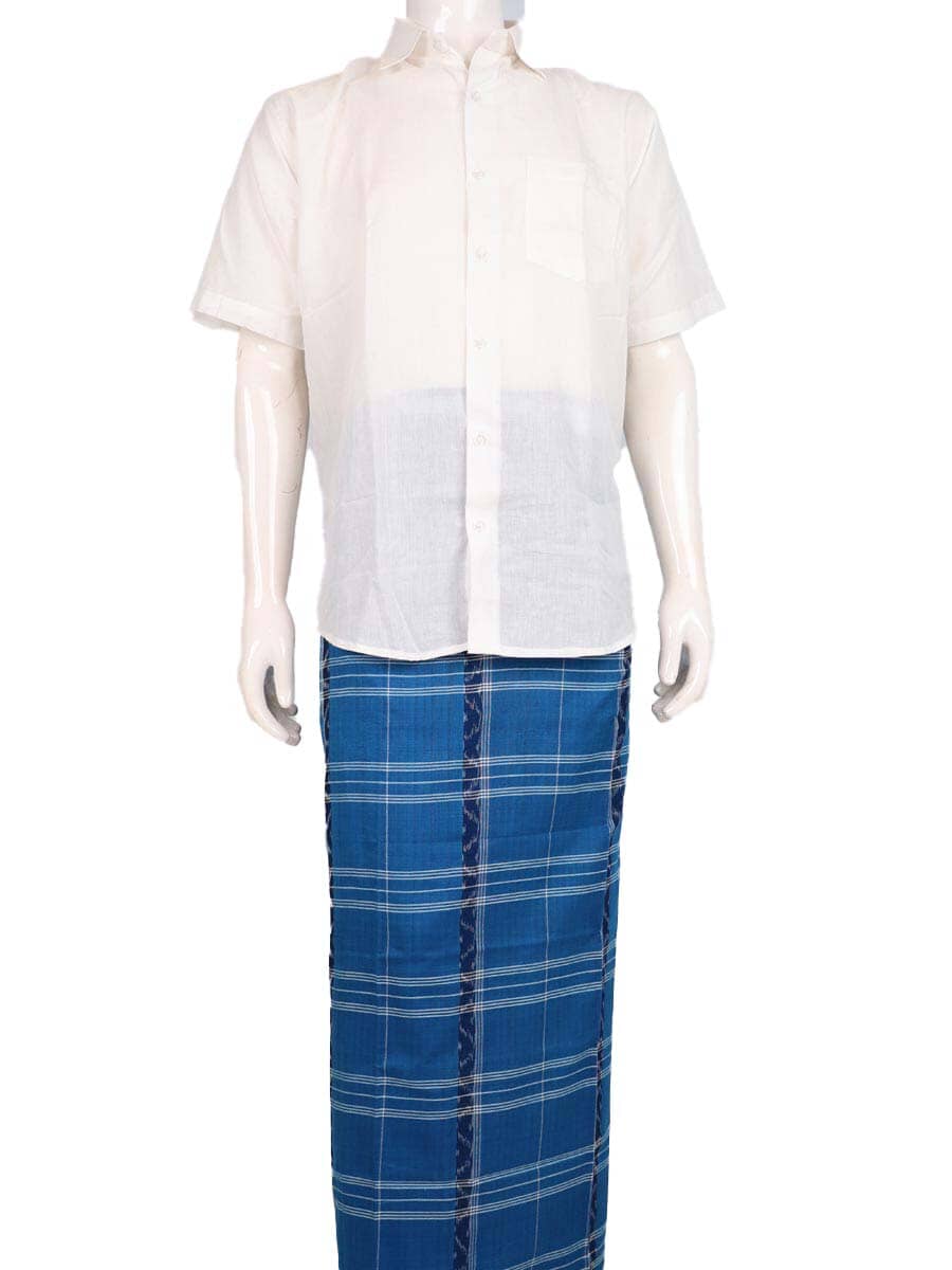 Sambalpuri Pure Cotton Handloom Lungi for Men Handloom Lungi_Cotton Priyadarshini Handloom 