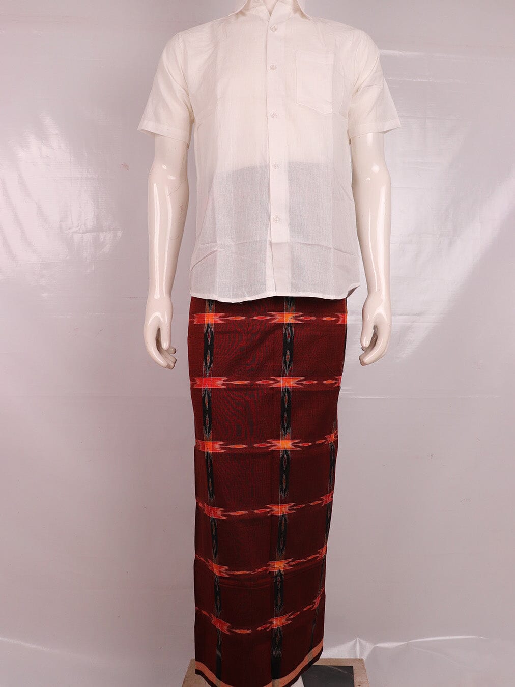 Sambalpuri Pure Cotton Handloom Lungi for Men Handloom Lungi_Cotton Priyadarshini Handloom