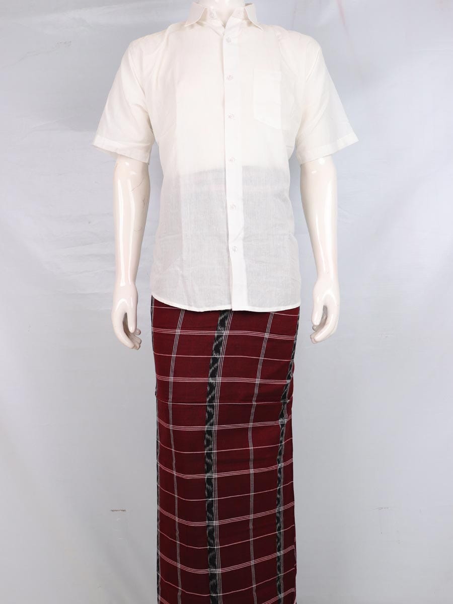 Sambalpuri Pure Cotton Handloom Lungi for Men Handloom Lungi_Cotton Priyadarshini Handloom 