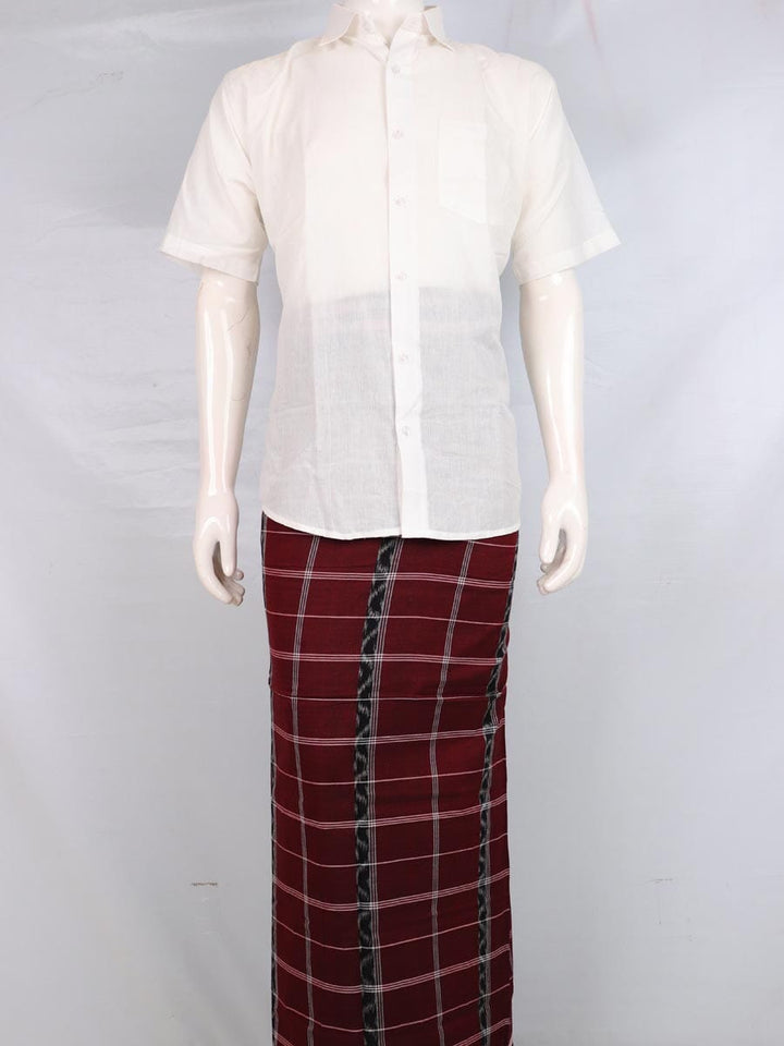Sambalpuri Pure Cotton Handloom Lungi for Men Handloom Lungi_Cotton Priyadarshini Handloom