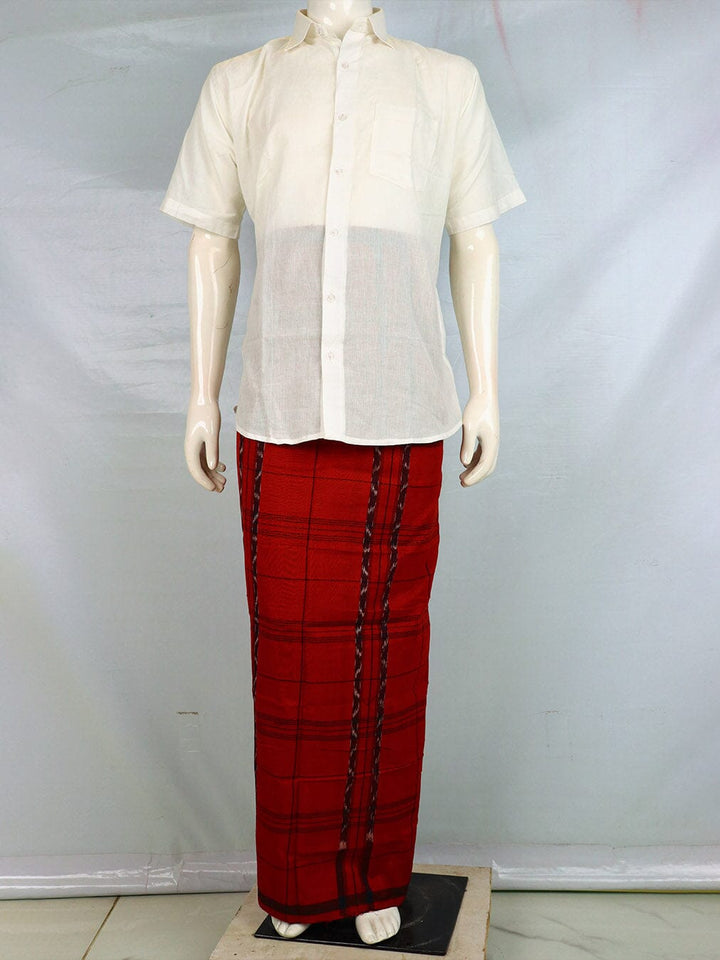 Sambalpuri Pure Cotton Handloom Lungi for Men Handloom Lungi_Cotton Priyadarshini Handloom 