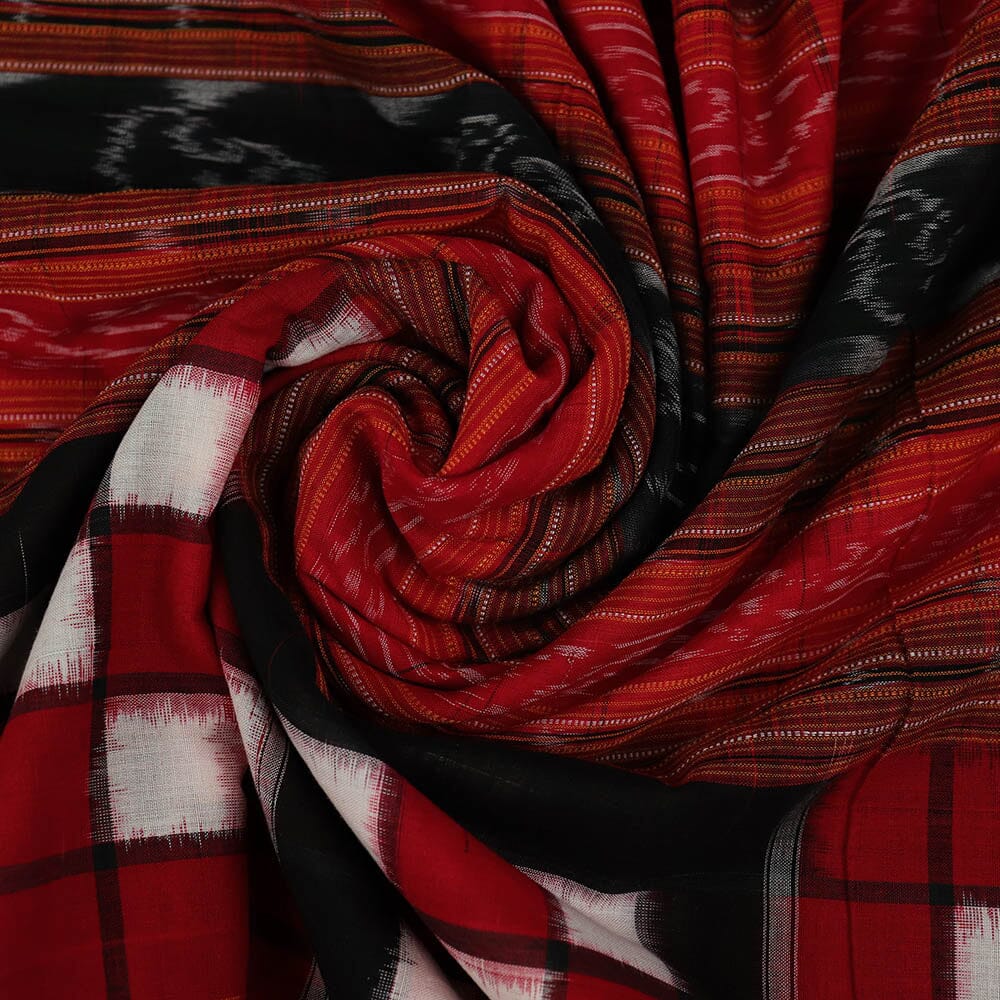 Unstitched Sambalpuri Cotton Handloom Fabric Handwoven Fabric_Cotton Priyadarshini Handloom