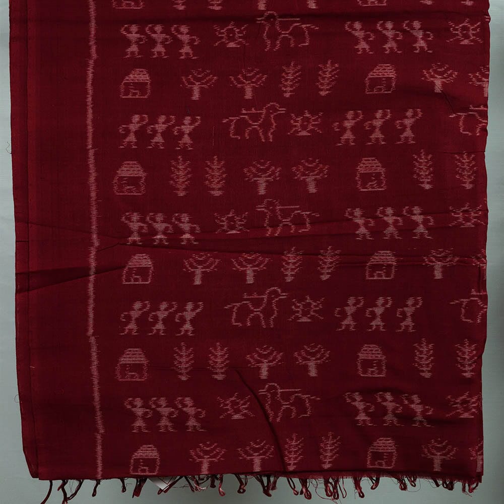 Unstitched Sambalpuri Cotton Handloom Fabric Handwoven Fabric_Cotton Priyadarshini Handloom
