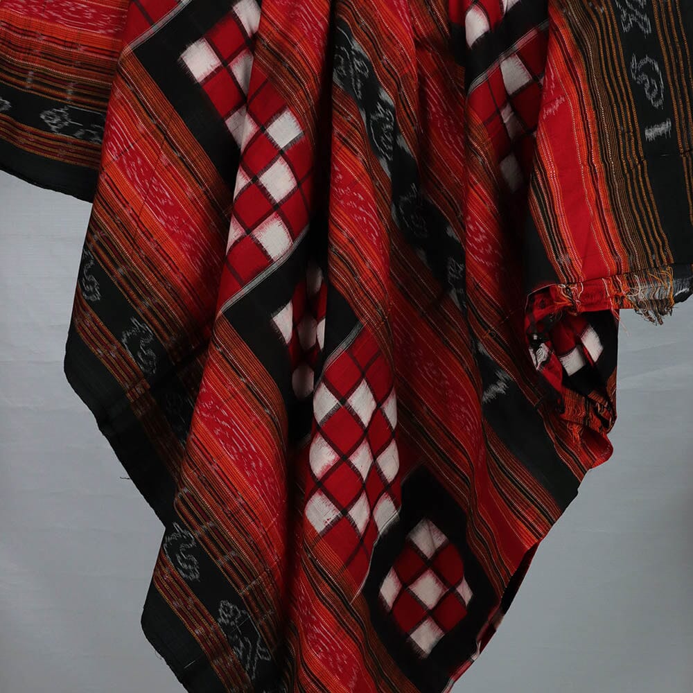 Unstitched Sambalpuri Cotton Handloom Fabric Handwoven Fabric_Cotton Priyadarshini Handloom