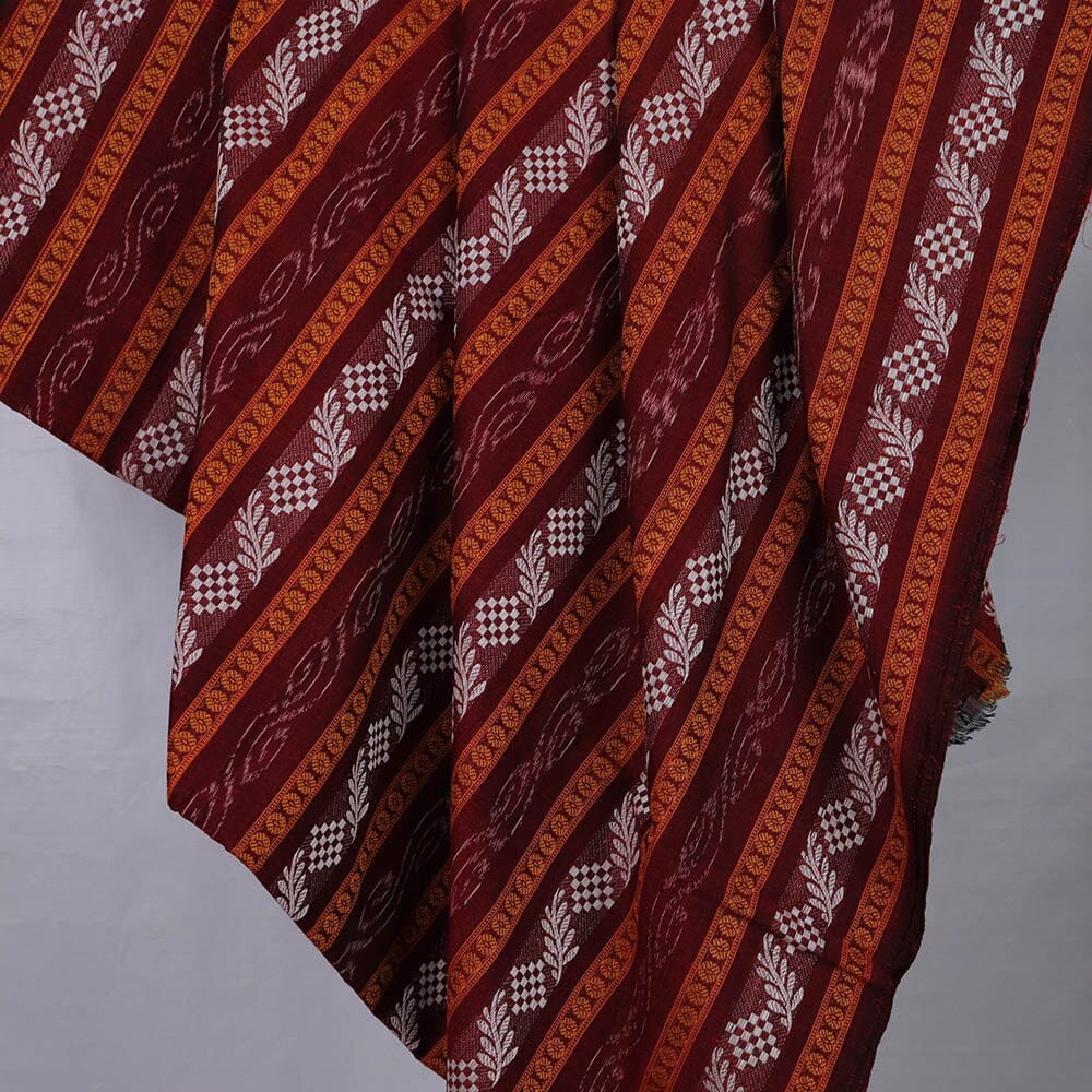 Unstitched Sambalpuri Cotton Handloom Fabric Handwoven Fabric_Cotton Priyadarshini Handloom