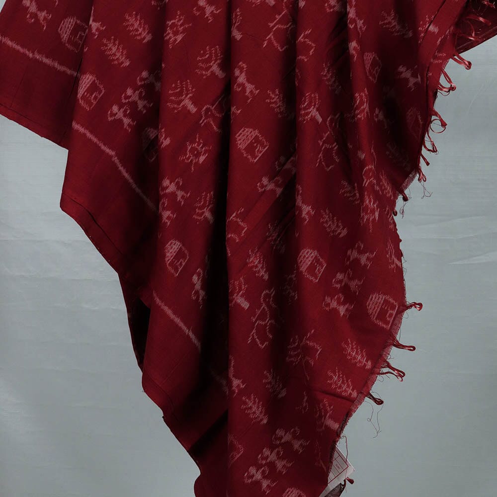 Unstitched Sambalpuri Cotton Handloom Fabric Handwoven Fabric_Cotton Priyadarshini Handloom