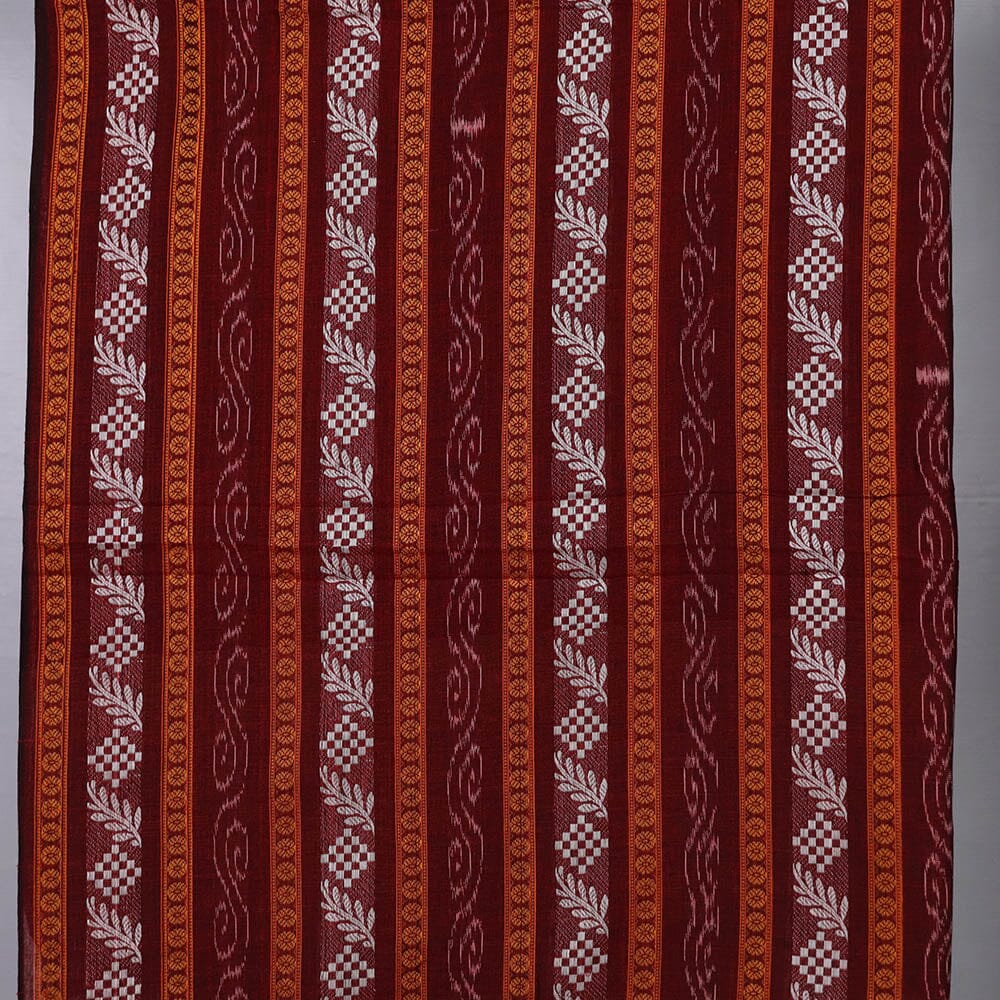 Unstitched Sambalpuri Cotton Handloom Fabric Handwoven Fabric_Cotton Priyadarshini Handloom 